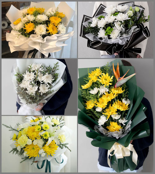 山东莱芜莱城区牛泉镇南徐冶村白事花束代送